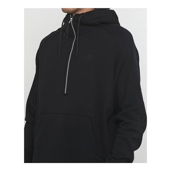 NEW Men's Small NIKE AIR MAX NSW Hoodie Jacket Sweatshirt Pullover Black S 88607 - Picture 3 of 4